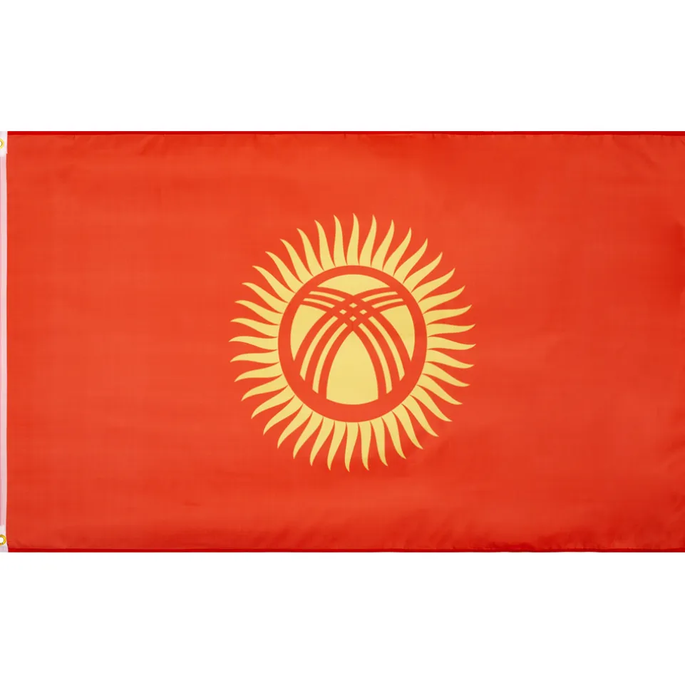 Kirgistan / Kirgisien Flagge MUWO "Nations Together" 90 x 150 cm