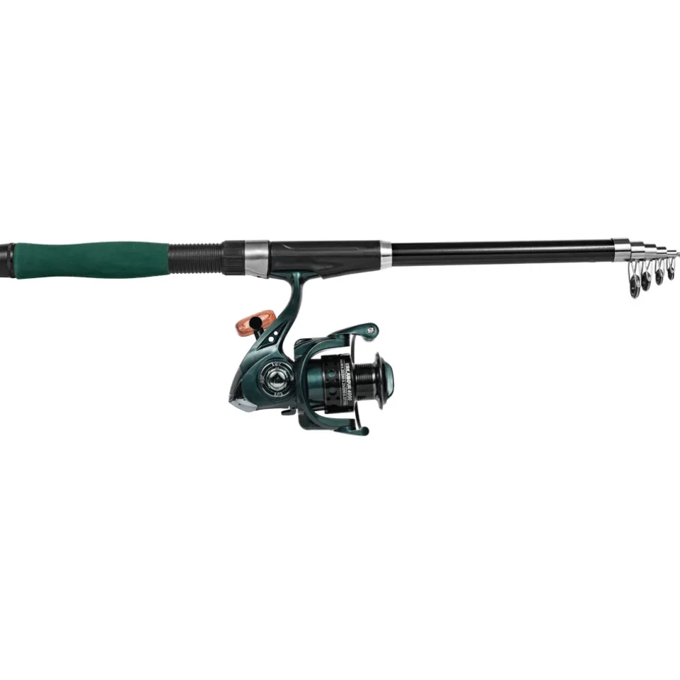 KIRKJUBØUR® "Agnatha" Teleskop-Angelrute Set 2,70 m
