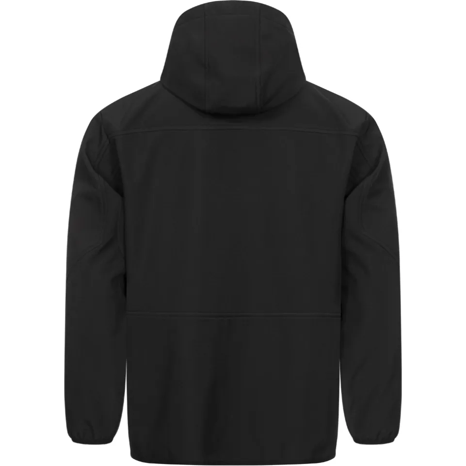 KIRKJUBØUR® "Alvik" Herren SOFTSHELLjacke 10.000 mm Wassersäule schwarz/grün