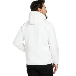 KIRKJUBØUR® "Alvik" Herren SOFTSHELLjacke 10.000 mm Wassersäule weiß/schwarz