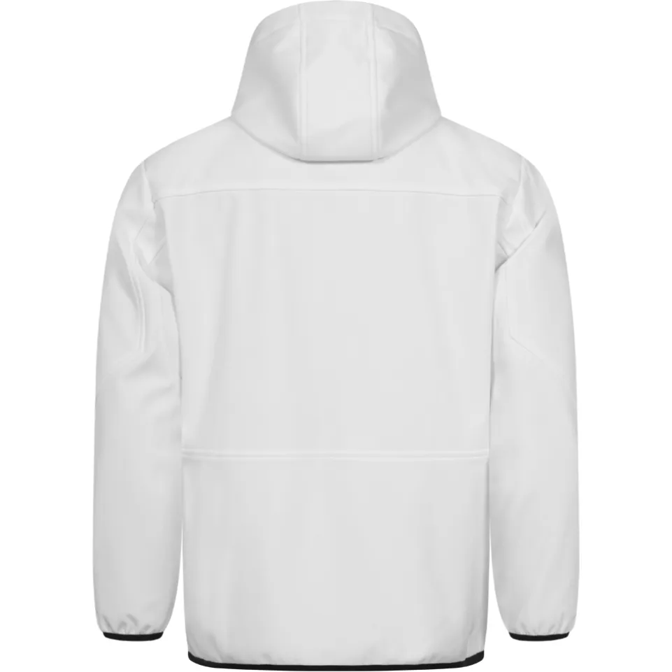 KIRKJUBØUR® "Alvik" Herren SOFTSHELLjacke 10.000 mm Wassersäule weiß/schwarz