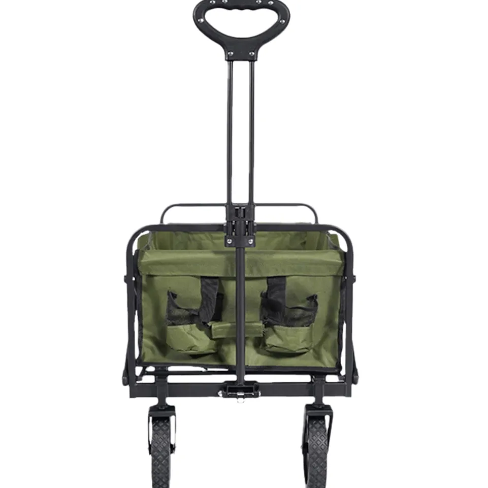 KIRKJUBØUR® "Edda" faltbarer Bollerwagen grün
