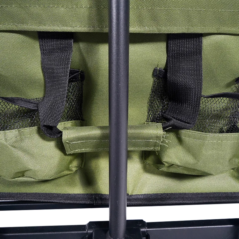KIRKJUBØUR® "Edda" faltbarer Bollerwagen grün