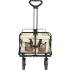 KIRKJUBØUR® "Edda" faltbarer Bollerwagen braun/beige