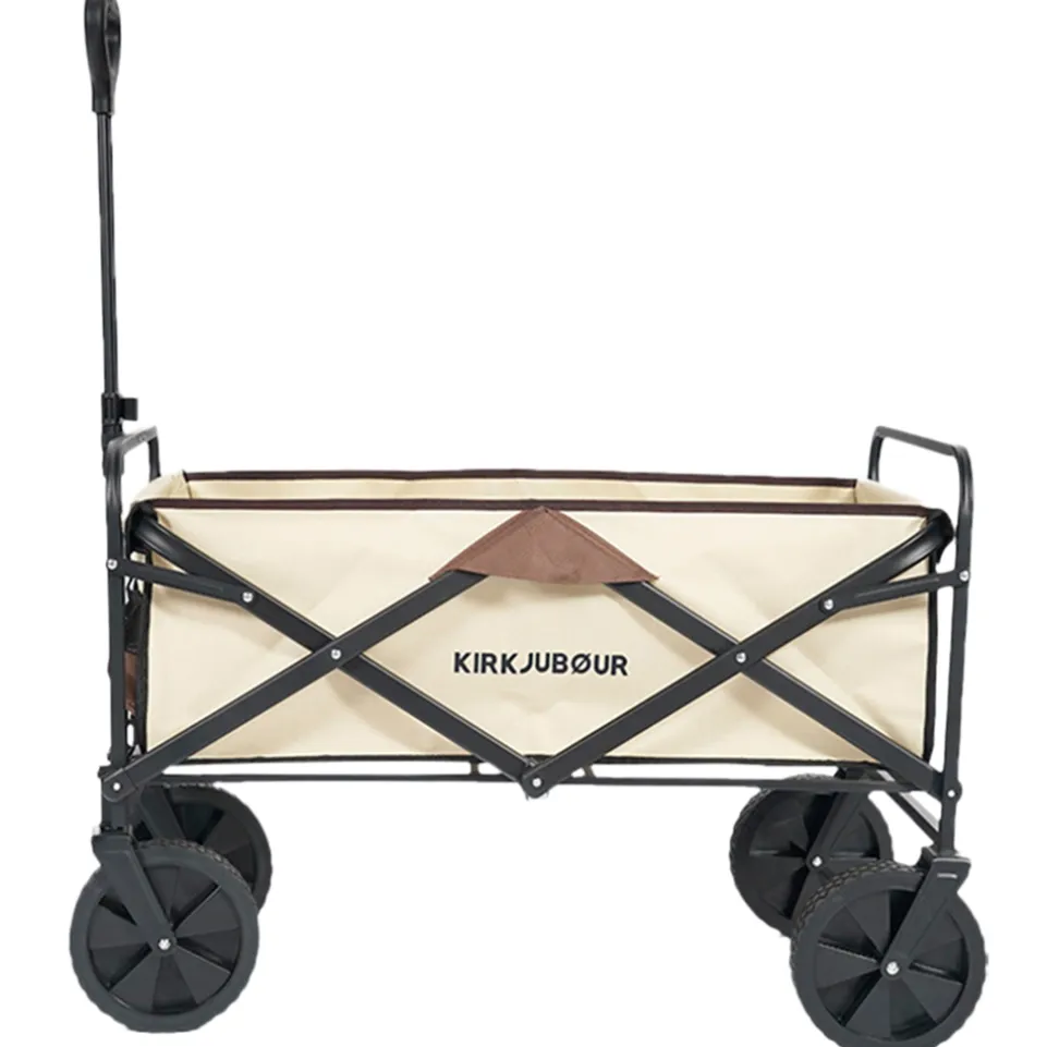 KIRKJUBØUR® "Edda" faltbarer Bollerwagen braun/beige
