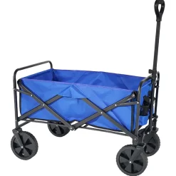 KIRKJUBØUR® "Edda" faltbarer Bollerwagen navy