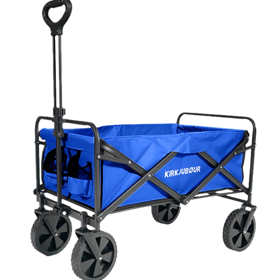 KIRKJUBØUR® "Edda" faltbarer Bollerwagen navy