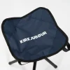 KIRKJUBØUR® "Freydis" klappbarer Vierbein Outdoor Hocker blau