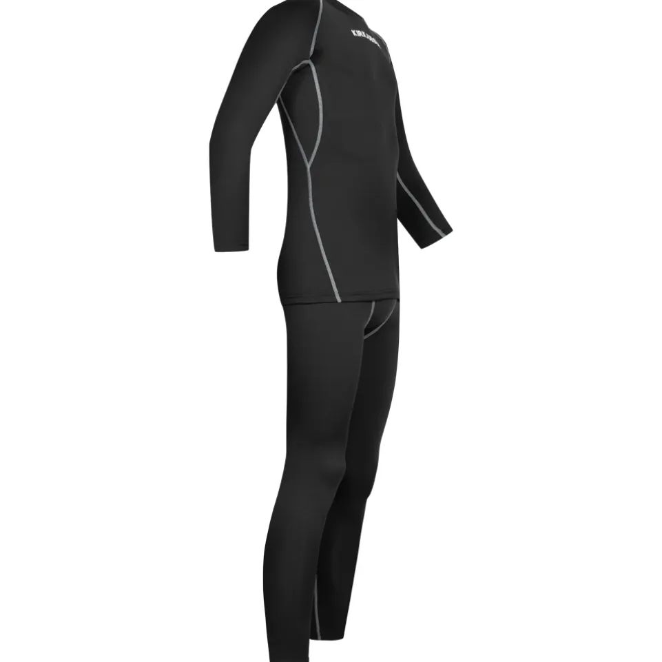 KIRKJUBØUR® "Hafjall" Herren Thermounterwäsche Set 2-tlg. schwarz