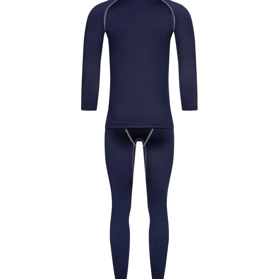 KIRKJUBØUR® "Hafjall" Herren Thermounterwäsche Set 2-tlg. blau