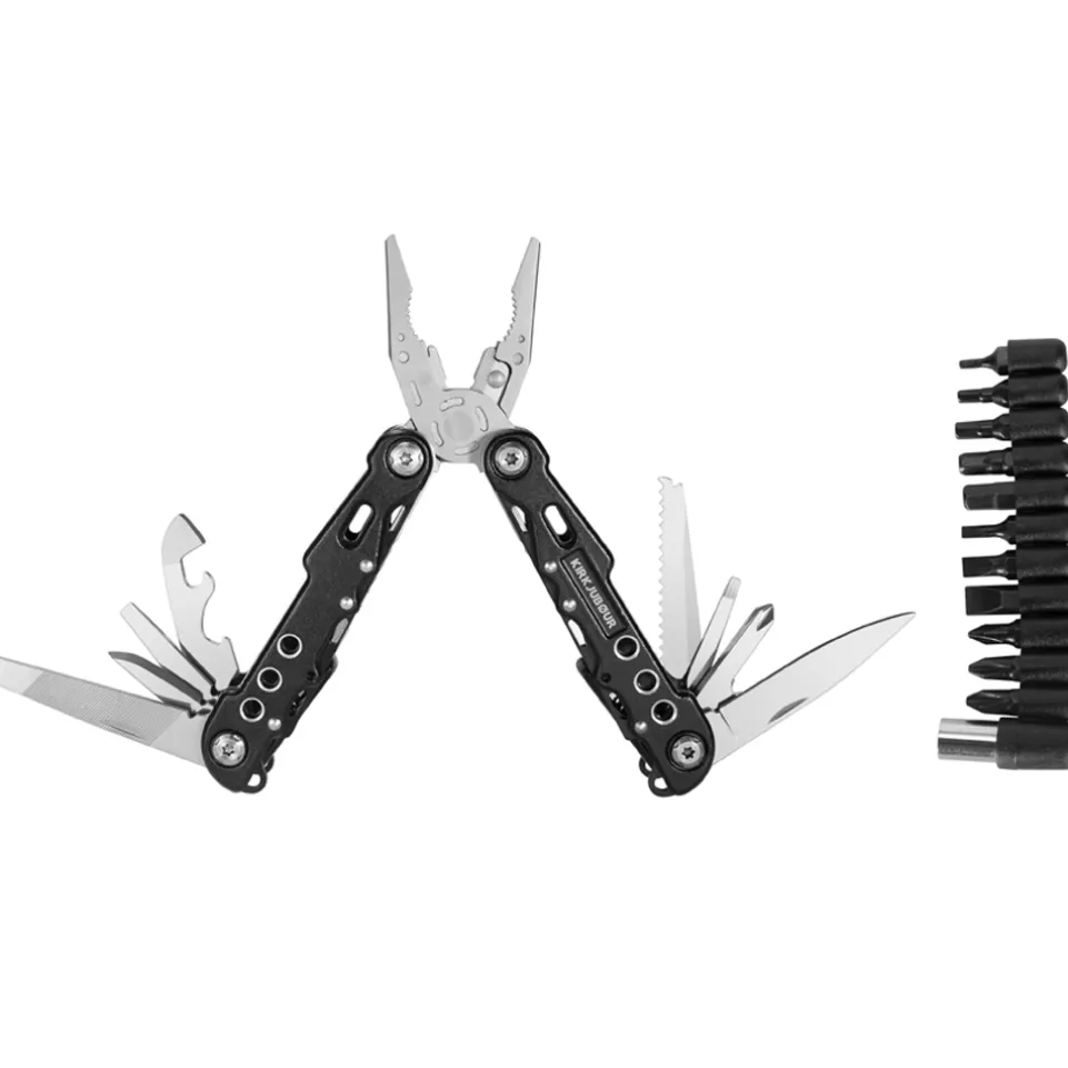 KIRKJUBØUR® "Hödur" Edelstahl 14-in-1 Multifunktionswerkzeug