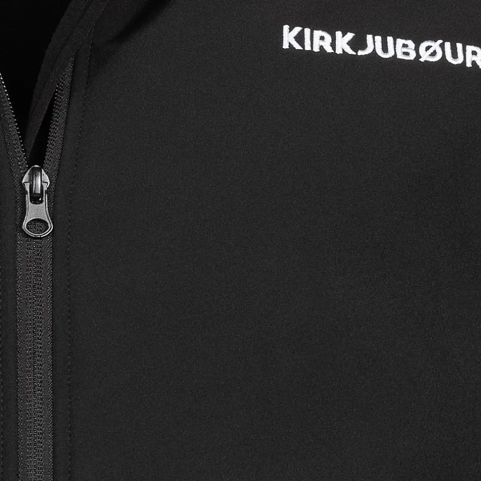 KIRKJUBØUR® "Hestur" Herren SOFTSHELLjacke 10.000 mm Wassersäule schwarz