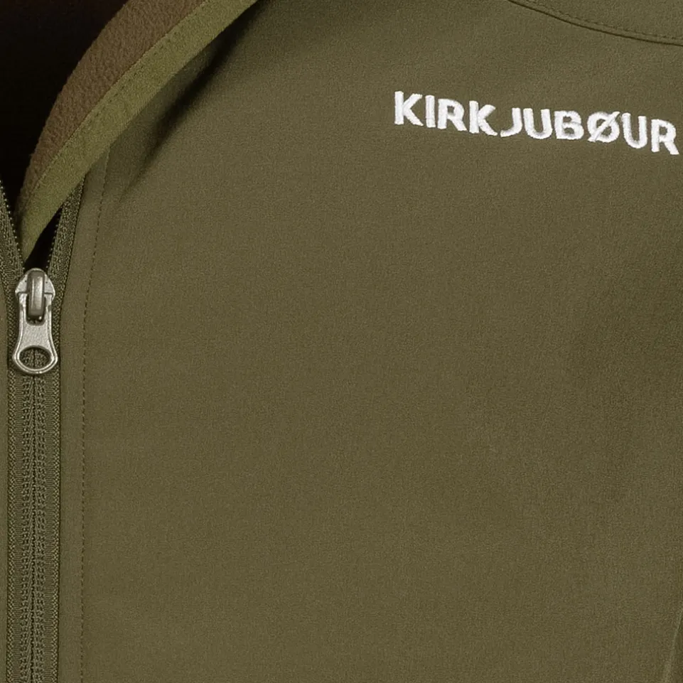 KIRKJUBØUR® "Hestur" Herren SOFTSHELLjacke 10.000 mm Wassersäule khaki braun