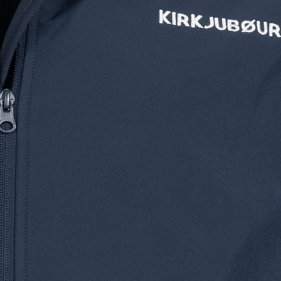 KIRKJUBØUR® "Hestur" Herren SOFTSHELLjacke 10.000 mm Wassersäule blau