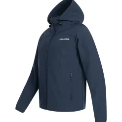 KIRKJUBØUR® "Hestur" Herren SOFTSHELLjacke 10.000 mm Wassersäule blau
