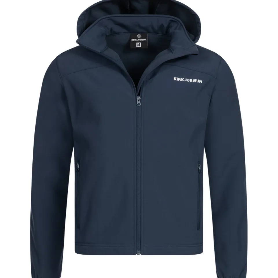 KIRKJUBØUR® "Hestur" Herren SOFTSHELLjacke 10.000 mm Wassersäule blau