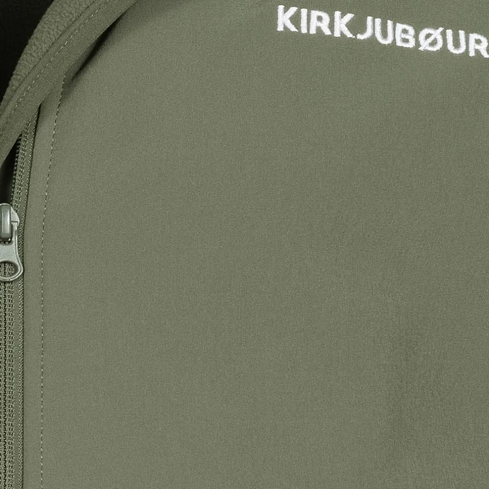 KIRKJUBØUR® "Hestur" Herren SOFTSHELLjacke 10.000 mm Wassersäule grün