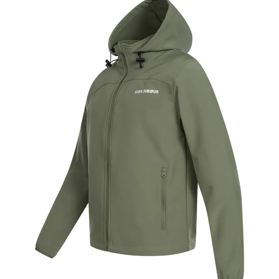 KIRKJUBØUR® "Hestur" Herren SOFTSHELLjacke 10.000 mm Wassersäule grün
