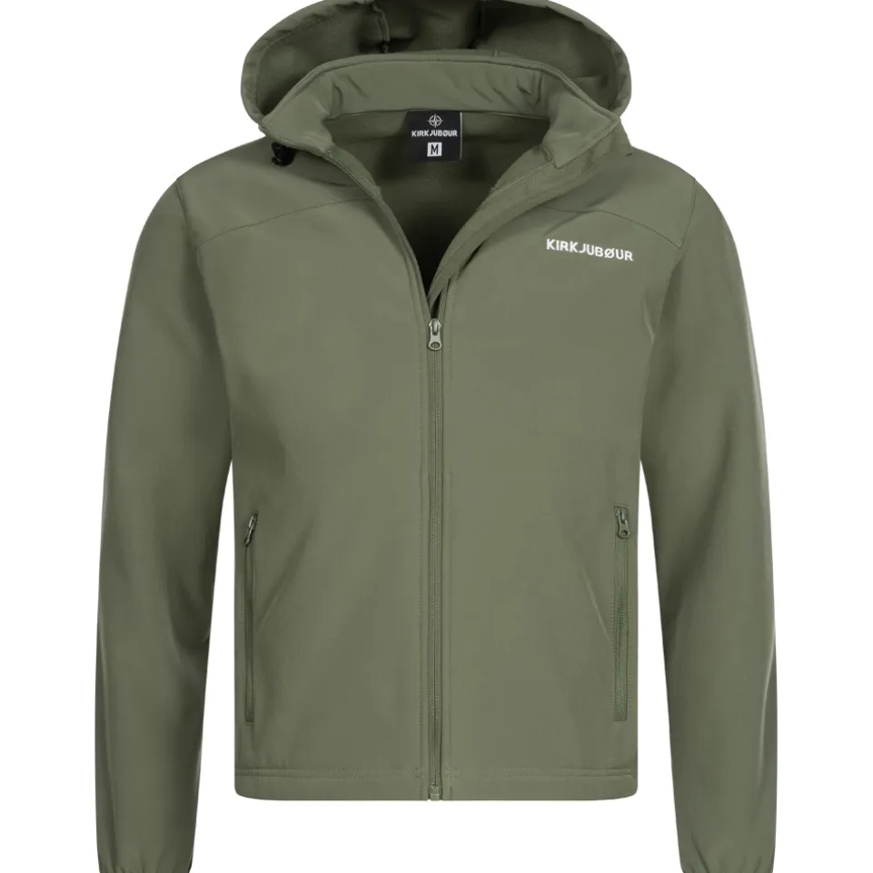 KIRKJUBØUR® "Hestur" Herren SOFTSHELLjacke 10.000 mm Wassersäule grün
