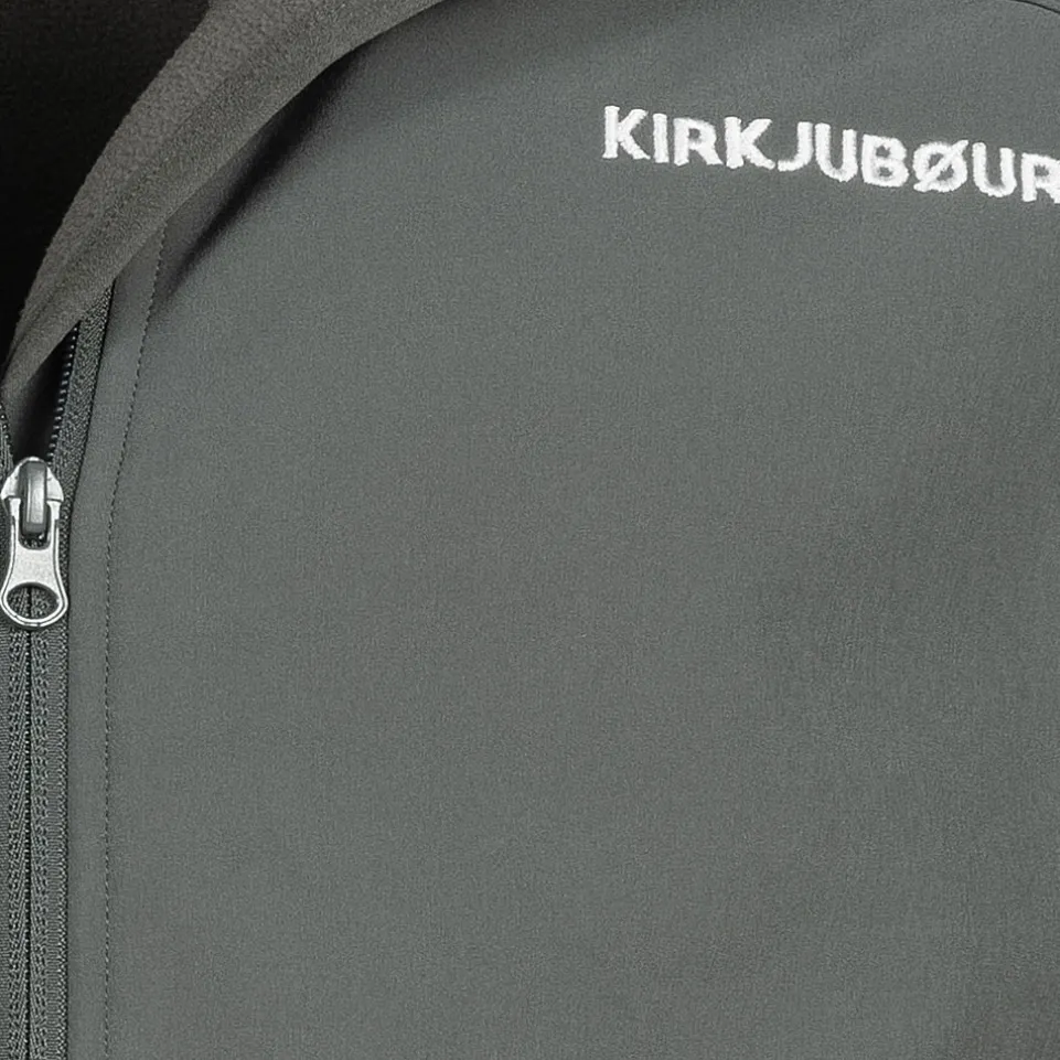 KIRKJUBØUR® "Hestur" Herren SOFTSHELLjacke 10.000 mm Wassersäule grau