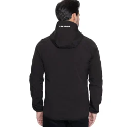 KIRKJUBØUR® "Njordr" Herren SOFTSHELLjacke 10.000 mm Wassersäule schwarz/hellgrau