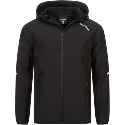 KIRKJUBØUR® "Njordr" Herren SOFTSHELLjacke 10.000 mm Wassersäule schwarz/hellgrau