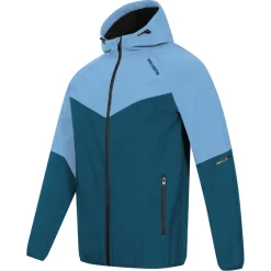 KIRKJUBØUR® "Njordr" Herren SOFTSHELLjacke 10.000 mm Wassersäule blau/hellblau