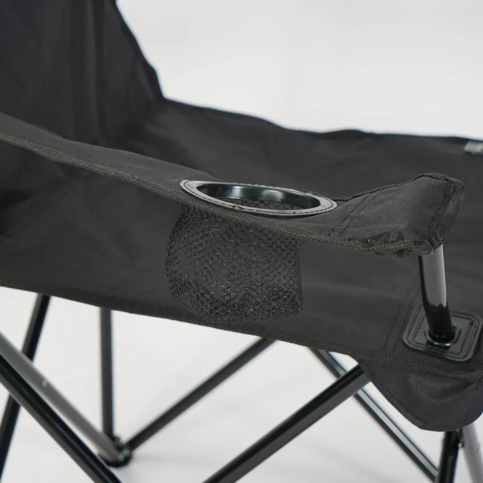 KIRKJUBØUR® "Njörd" Campingstuhl schwarz