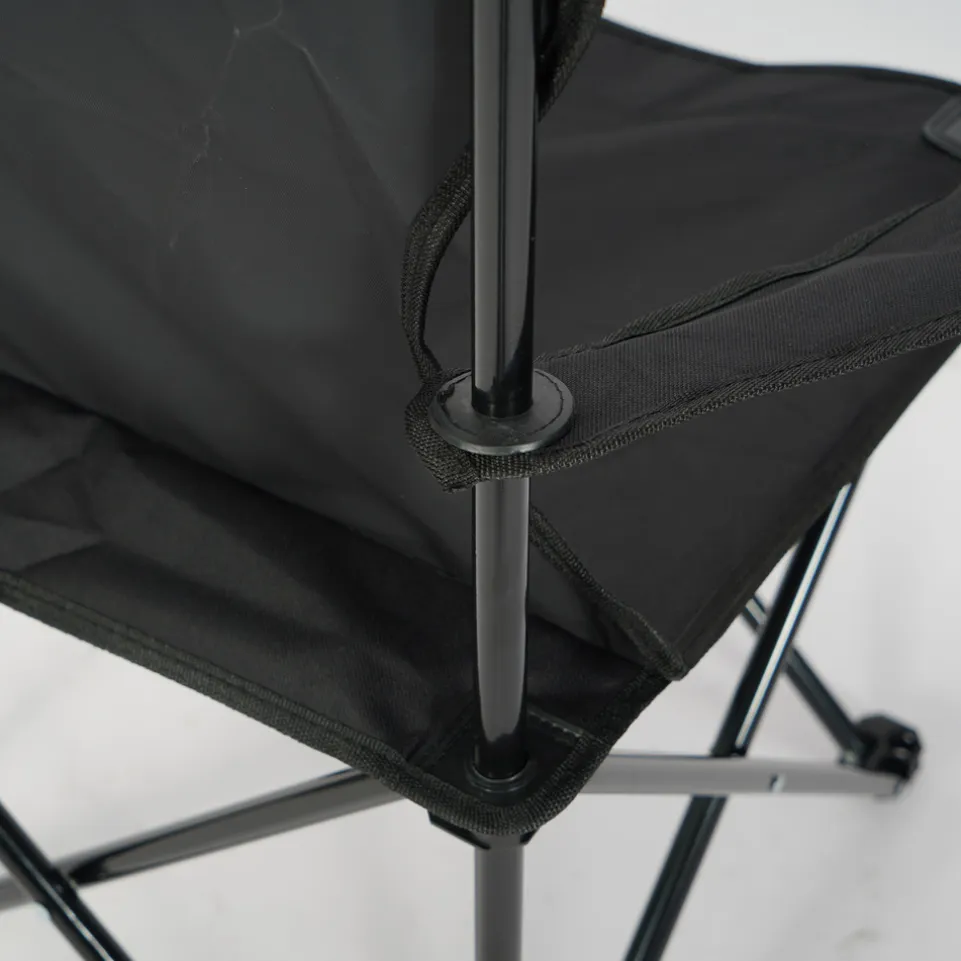 KIRKJUBØUR® "Njörd" Campingstuhl schwarz
