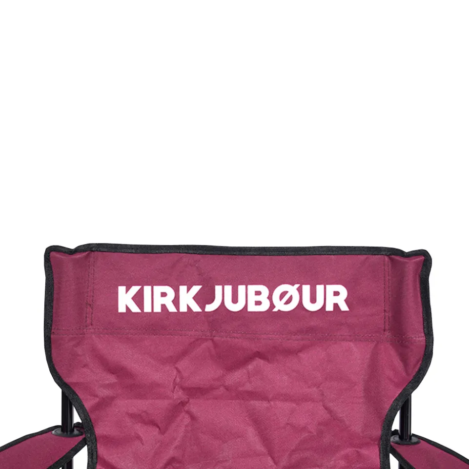 KIRKJUBØUR® "Njörd" Campingstuhl weinrot