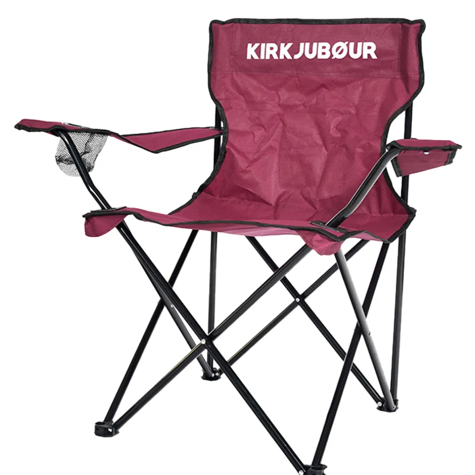 KIRKJUBØUR® "Njörd" Campingstuhl weinrot