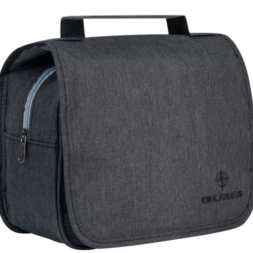 KIRKJUBØUR® "Rejser" Outdoor Kulturtasche zum Aufhängen schwarz