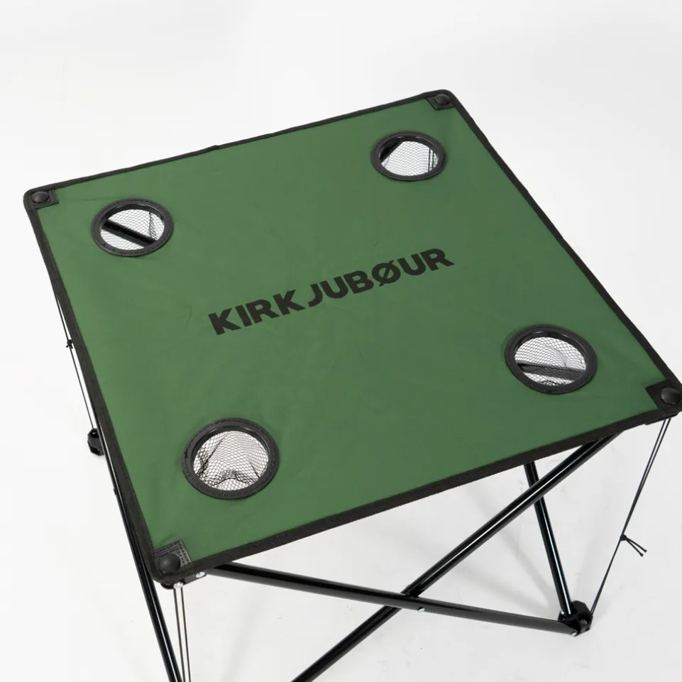 KIRKJUBØUR® "Solkatt" faltbarer Campingtisch grün