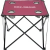 KIRKJUBØUR® "Solkatt" faltbarer Campingtisch weinrot