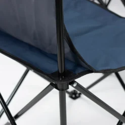 KIRKJUBØUR® "Stjärna" 5er-Set Campingstühle mit Tisch navy