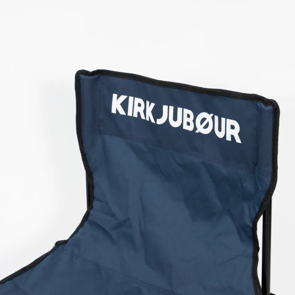 KIRKJUBØUR® "Stjärna" 5er-Set Campingstühle mit Tisch navy