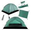 KIRKJUBØUR® "Vindr" 1 Person-Camping-Zelt grün