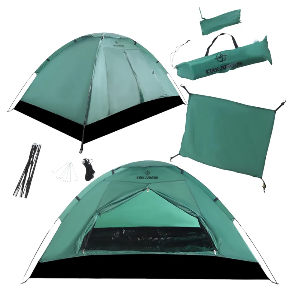 KIRKJUBØUR® "Vindr" 1 Person-Camping-Zelt grün