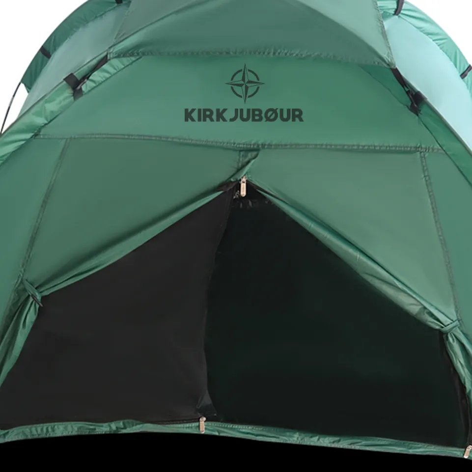 KIRKJUBØUR® "Vindr" 1 Person-Camping-Zelt grün