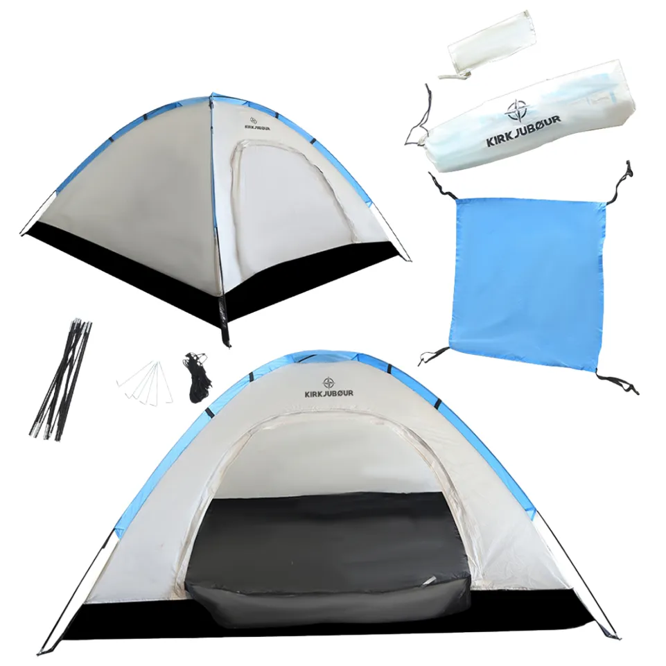 KIRKJUBØUR® "Vindr" 2 Personen-Camping-Zelt weiß