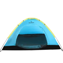 KIRKJUBØUR® "Vindr" 2 Personen-Camping-Zelt türkis