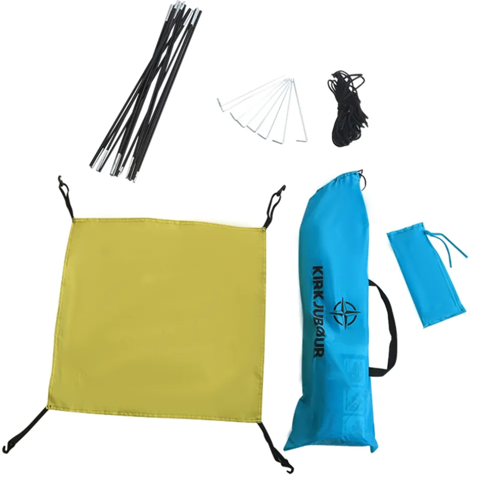 KIRKJUBØUR® "Vindr" 2 Personen-Camping-Zelt türkis