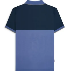 Lambretta Contrast Panel Herren Polo-Shirt SS1219-NAVY