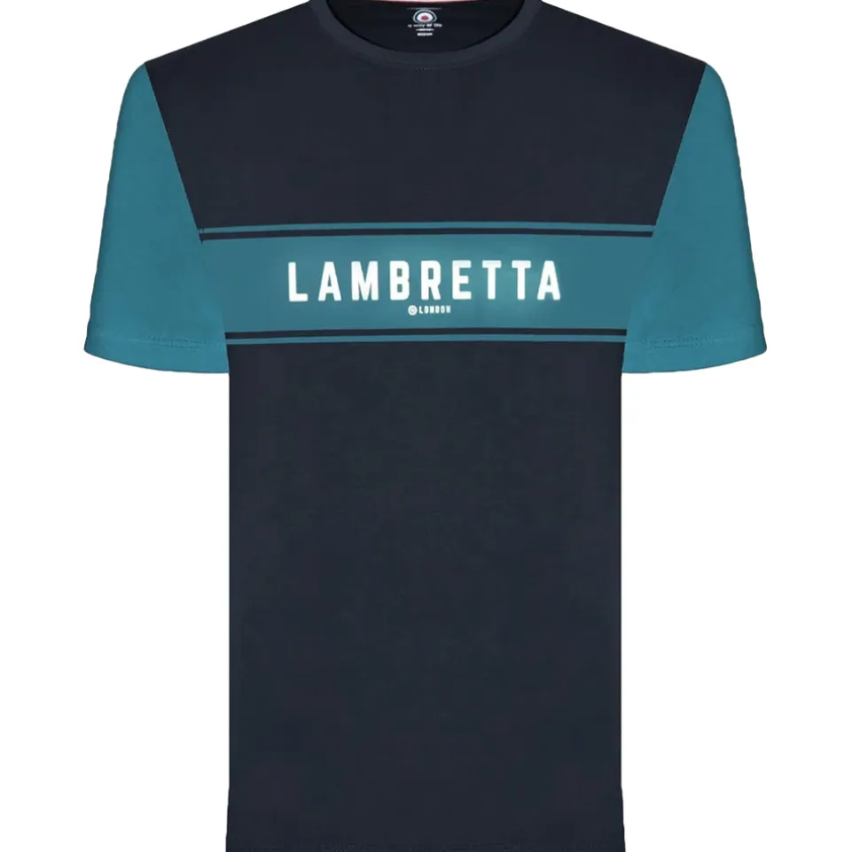 Lambretta Coral Herren T-Shirt SS9819-NVY/BLUCRL