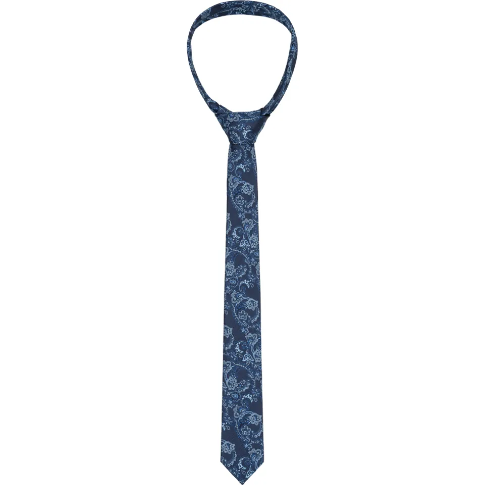 Lambretta Paisley Herren Strickkrawatte und Einstecktuch LAMAW2314-NAVY