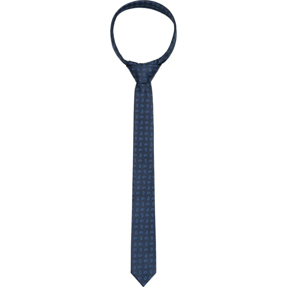 Lambretta Paisley Herren Strickkrawatte und Einstecktuch LAMAW2315-NAVY