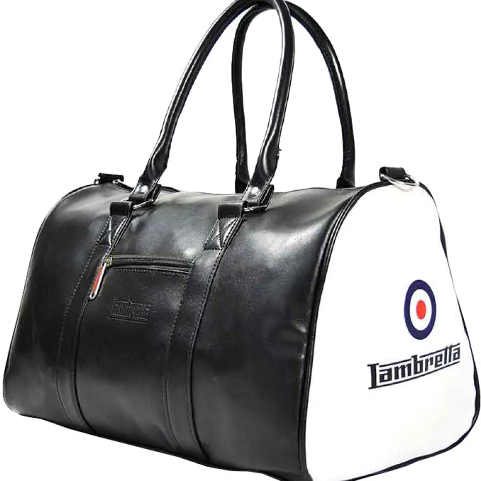 Lambretta Retro Sports Bag Tasche 23 x 40 x 25 T20064S-BLK/WHT