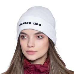 LEANDRO LIDO "Callata" Beanie Wintermütze weiß