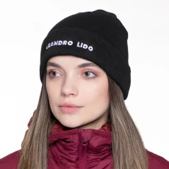 LEANDRO LIDO "Callata" Beanie Wintermütze schwarz
