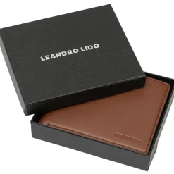 LEANDRO LIDO Classic Brieftasche braun